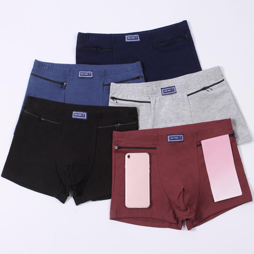 Boxer Brief Pack Cotton - Мужское нижнее белье с карманами, противоугонные