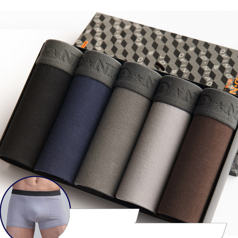 Boxer Brief Pack Cotton - 5 шт./лот, мужское нижнее белье, хлопковые